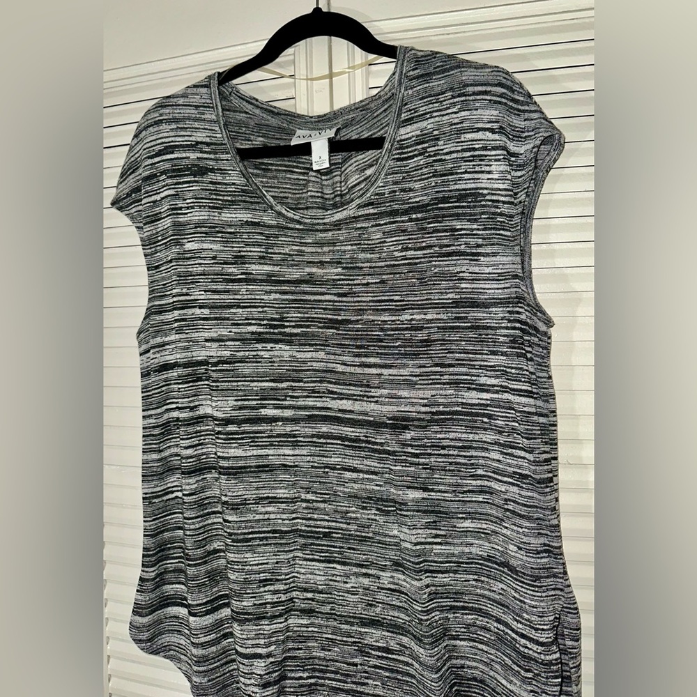 Ava & Viv Sleeveless Marled Knit Tunic Top Size X (XL) - Picture 2 of 8